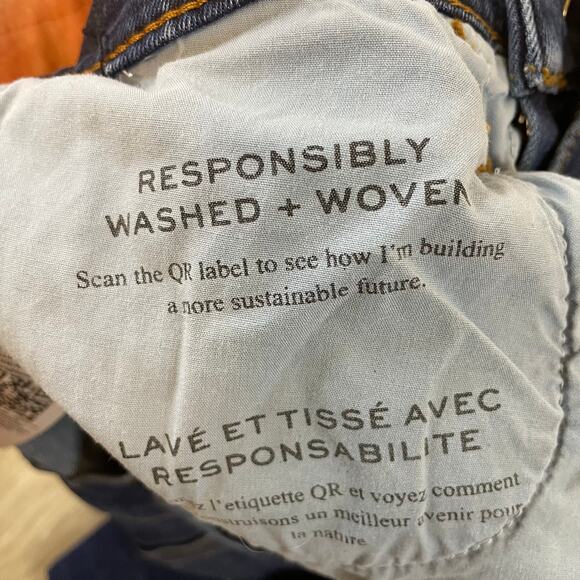 FRAME Le High Straight Jeans Women’s Size 26 Blue High Rise Cropped Hemmed Denim - Picture 9 of 9